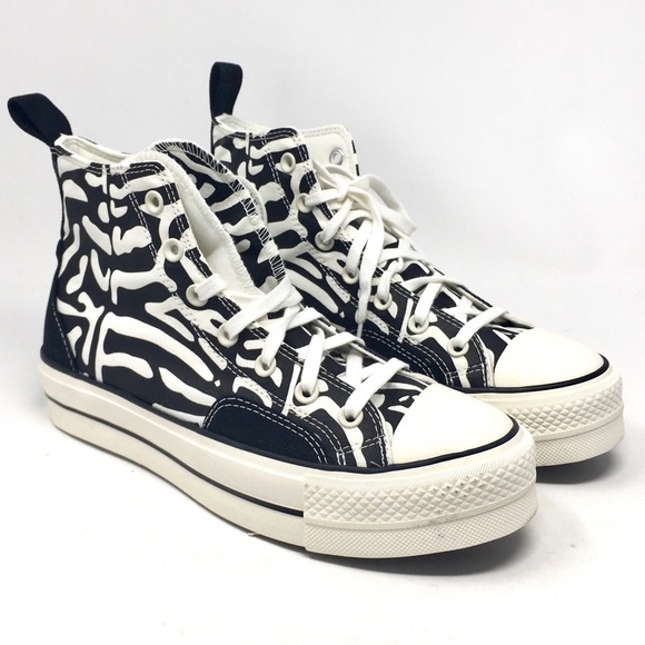 Converse Chuck Taylor All Star High Top Women's Black Egret Sneaker, NIB - Picture 3 of 12